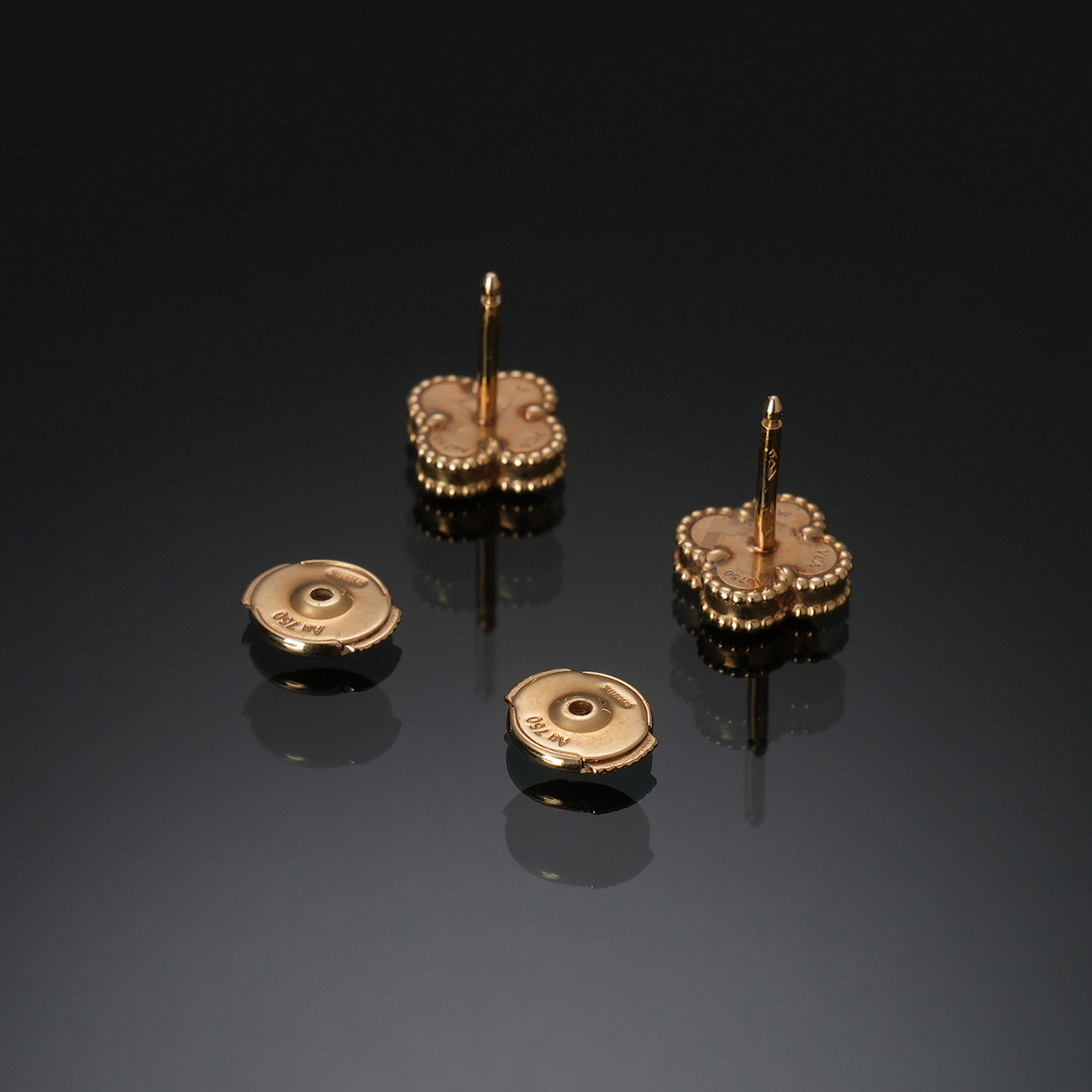 VAN CLEEF & ARPELS(USED)반클리프 스윗 알함브라 이어링 오닉스